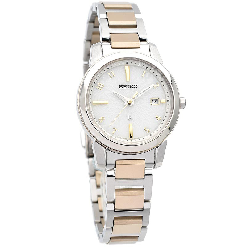 Pre-owned Seiko Lukia I Collection Ssqv082 Titanium Solar Radio Ladies Watch Made In Japan
