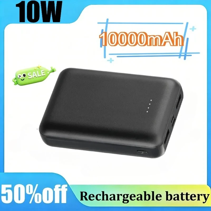 10000mAh Power Bank Fast Charging Portable External Battery Ultra-Thin USB Charg