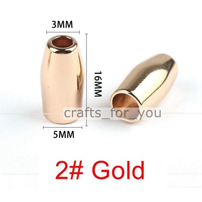 Metal Cord Stoppers Drawstring Parts String Open Ends For Bags Clothing Pants