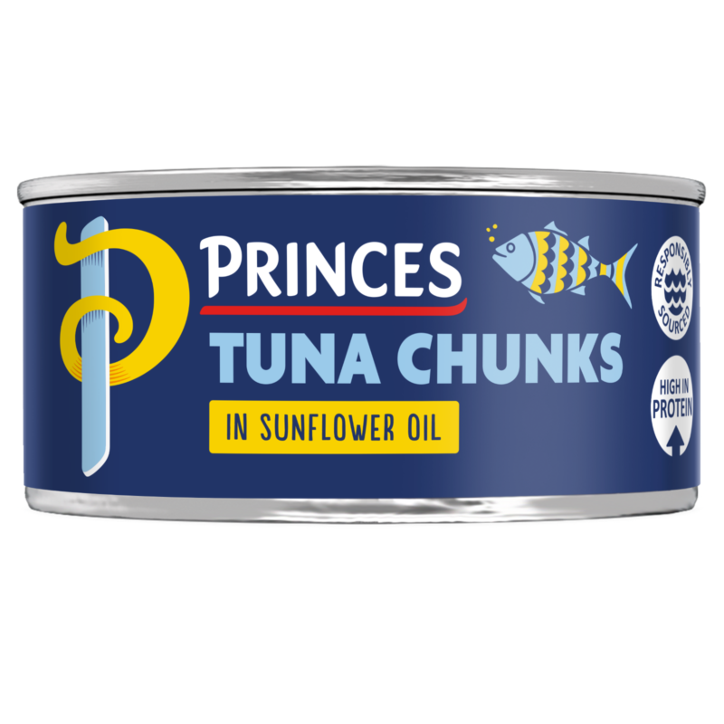 Princes Tuna Chunks in Sunflower Oil Pack of 12 x 145g