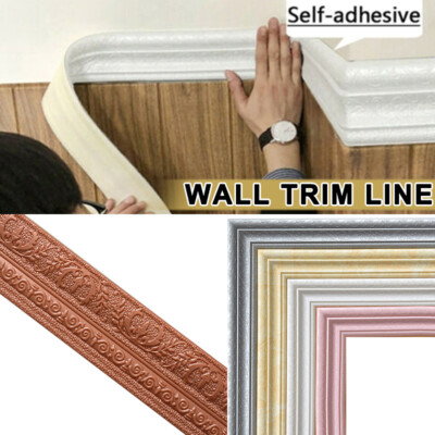 1x 3D Tapete Sockelleiste Bordüre Decke Dekor Wand Aufkleber Selbstklebend DE