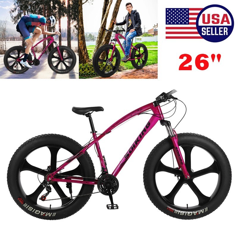21 Speed 26 Inch Fat Tire Bikes Mtb Bicycle
