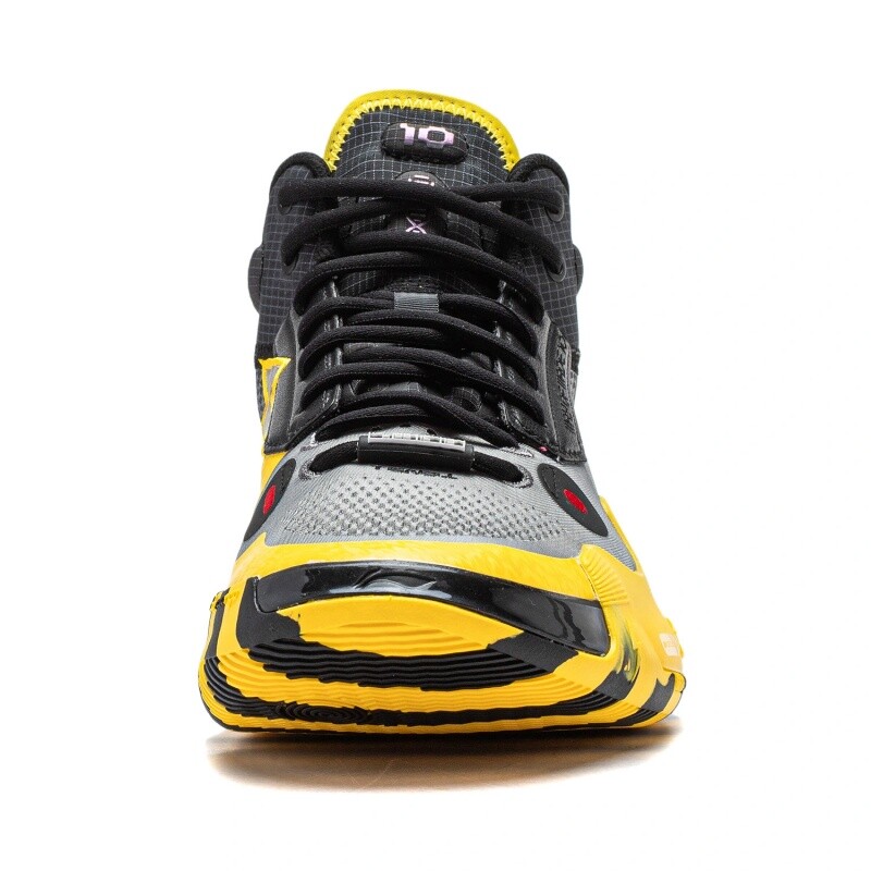 Pre-owned Li-ning Way Of Wade 10｜caution｜men's Competition Basketball Shoes Abas115-10 In Yellow