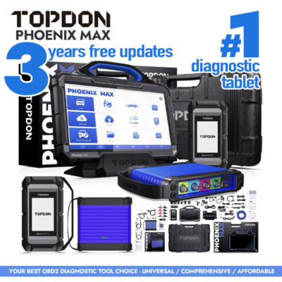 2024new TOPDON PHOENIX MAX Auto ULTRA Diagnostic Scanner Programming Key Coding