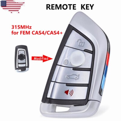 Modified Smart Remote key Fob 315MHz PCF7953 for BMW F Series CAS4+/ FEM 2010-17