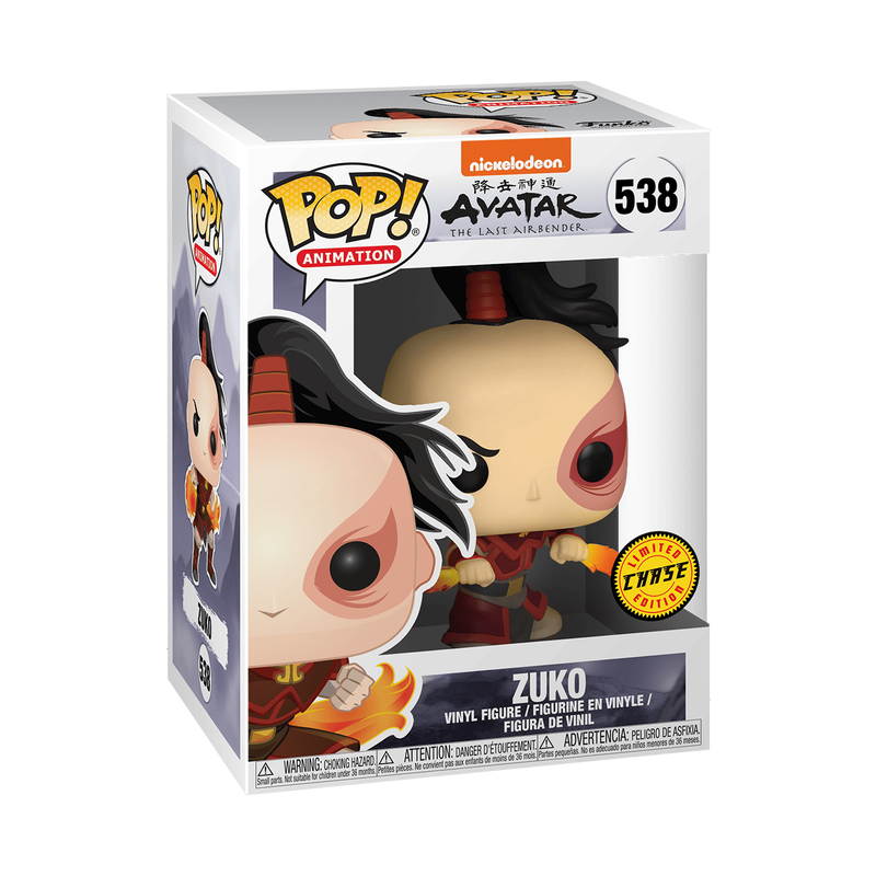 Funko Pop CHASE Avatar The Last Airbender - Zuko (Flame Daggers) w/ Protector