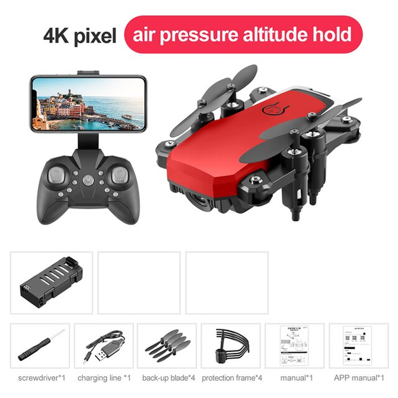 LF606 Wifi FPV Foldable RC Drone with 4K HD Camera Follow Altitude