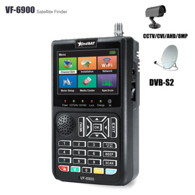 FINDSAT Satfinder Satellite Finder Signal Meter TV DVB S2 CCTV AHD&TVI&CVI HD