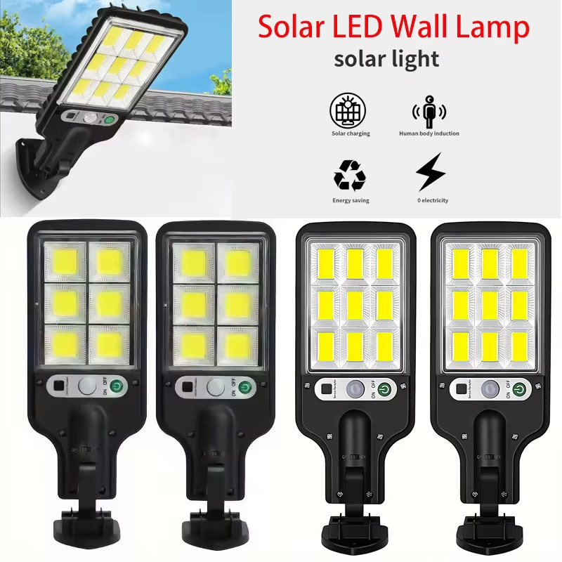 Street Lights Outdoor Garage Door Wireless Induction Solar Wall Lamp Motion Sens