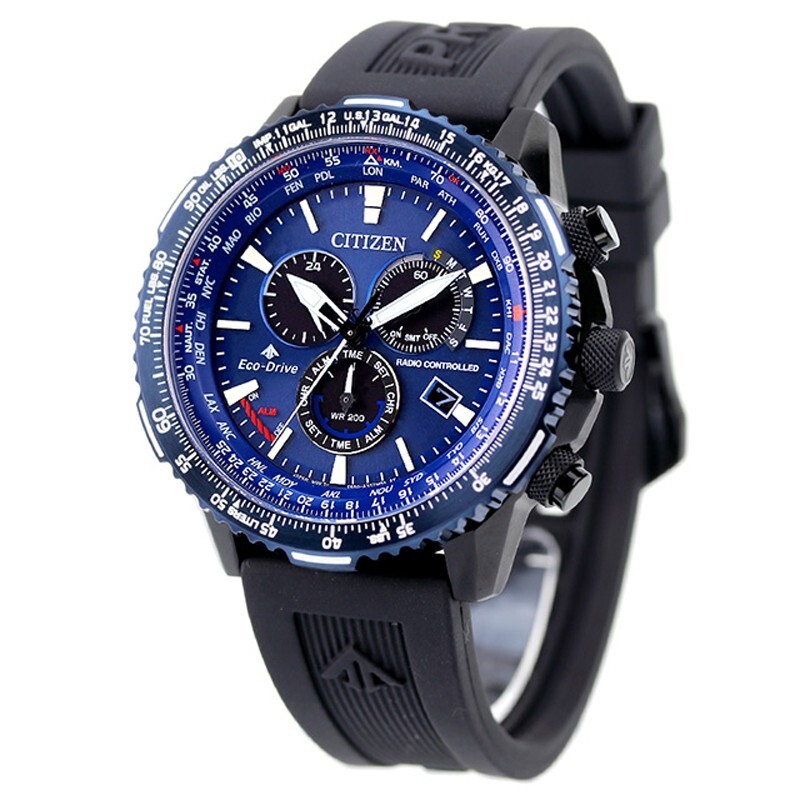 Pre-owned Citizen Promaster Sky Cb5006-02l Sporty Eco-drive Radio Direct Flight Men Watch