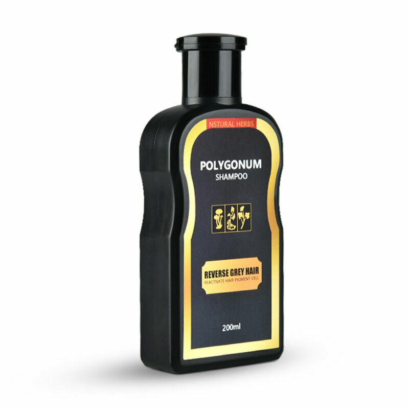 200ml Reverse Grey White Hair Darkening Shampoo Natural Polygonum Essence Repair