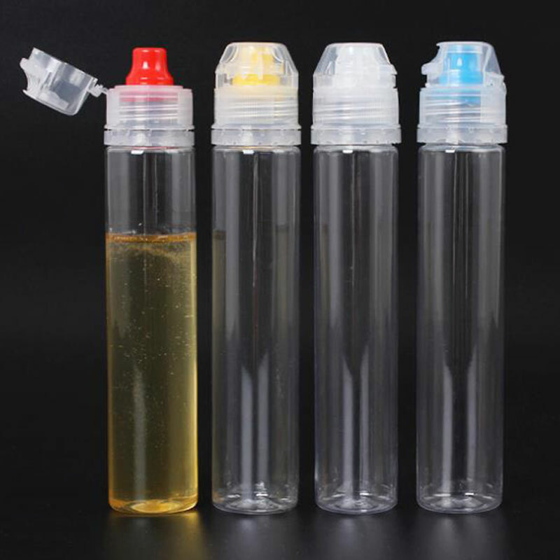 Kitchen Plastic Squeeze Bottle Condiment Dispenser For Salad