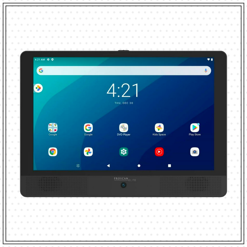 Proscan Elite 10.1 Tablet/Portable DVD Combo With Bluetooth Headphone Android 11