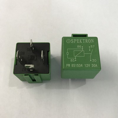 2Pcs SPEKTRON PW851534 12VDC 30A Atomotive Relay 4Pins #A6-3
