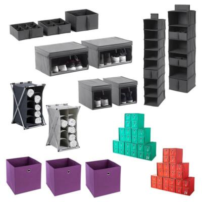 Schuhbox Faltbox Organizer Aufbewahrungsbox Schmal 2er