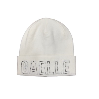 

Женская кепка GAELLE Paris GBADM4016 Beanie IN Jersey Бейсболка белая с бревном, Ivory