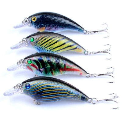 Strike Maxx Custom Color 3D Bass and Crappie Rattle Bait 3 inch 4 Pack