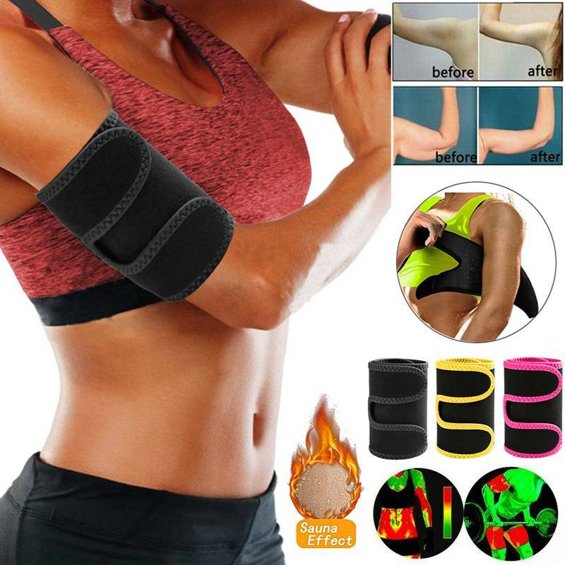 2pcs Sweat Sauna Belt Arm Trimmer Shaper Fat Burner Body Slimmer Exercise Wraps