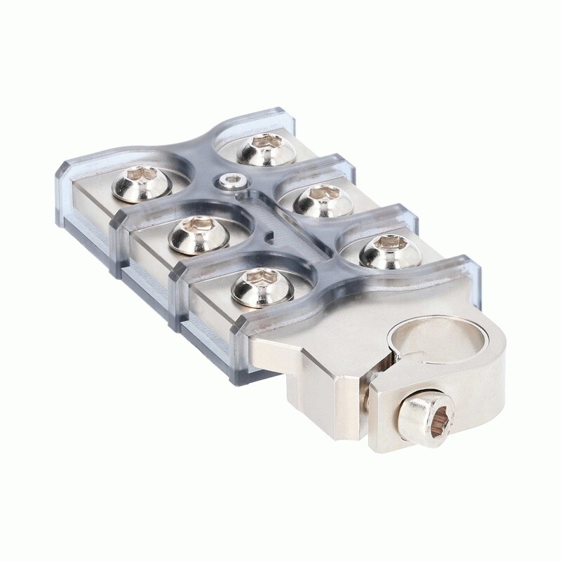 Shuriken 6 Position Positive or Negative Battery Terminal Spade or Ring