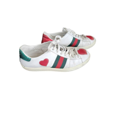 Shoes White Red Walking Leather Lace Up Italy 9m