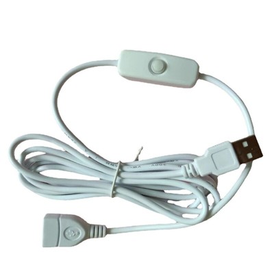 Data Line USB2.0 Extender Cord USB Extension Cable Wire with ON Switches