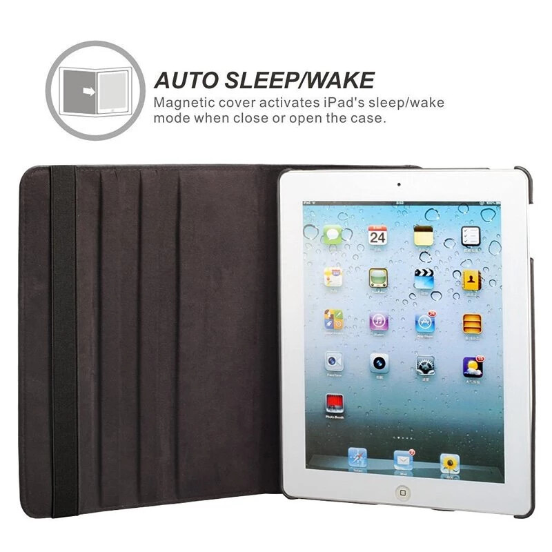 For 2021 iPad Mini 6 Generation 8.3" 360 Rotating Leather Folio Case Cover Stand