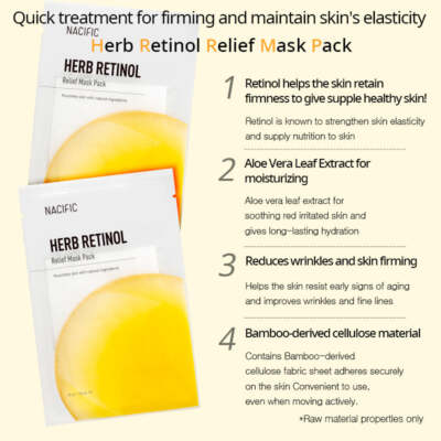 NACIFIC Herb Retinol Relief Mask Pack 10 EA