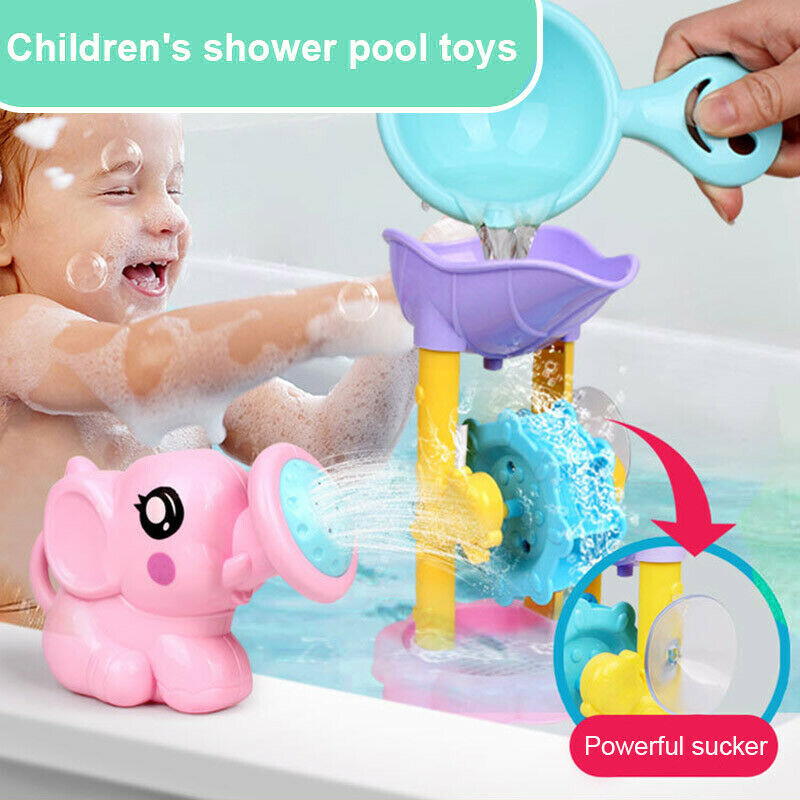 Fun Baby Bath Toy Shower Spray Water Waterwheel Bathtub Toys