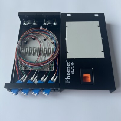 Mini Fiber Optic Terminal Box 4 core SC/FC/LC UPC SM adapter 4 Port Patch Panel
