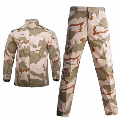 Men Camouflage Shirt Coat Pant Set Military Uniform Tactical Suit Army Forces