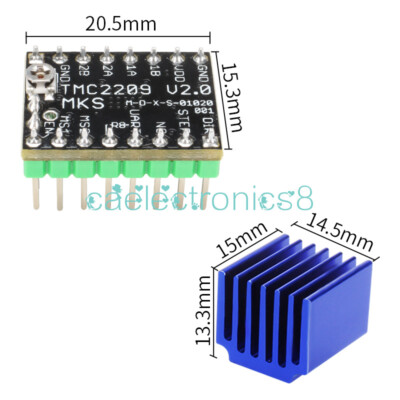 NEW MKS TMC2209 3D Printer Stepper Motor Dirve StepStick UART Replace TMC2208