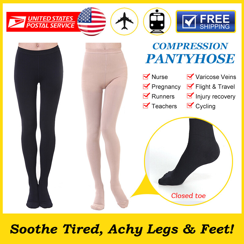 Compression Pantyhose 2030 mmHg Opaque Support Pantyhose for Women