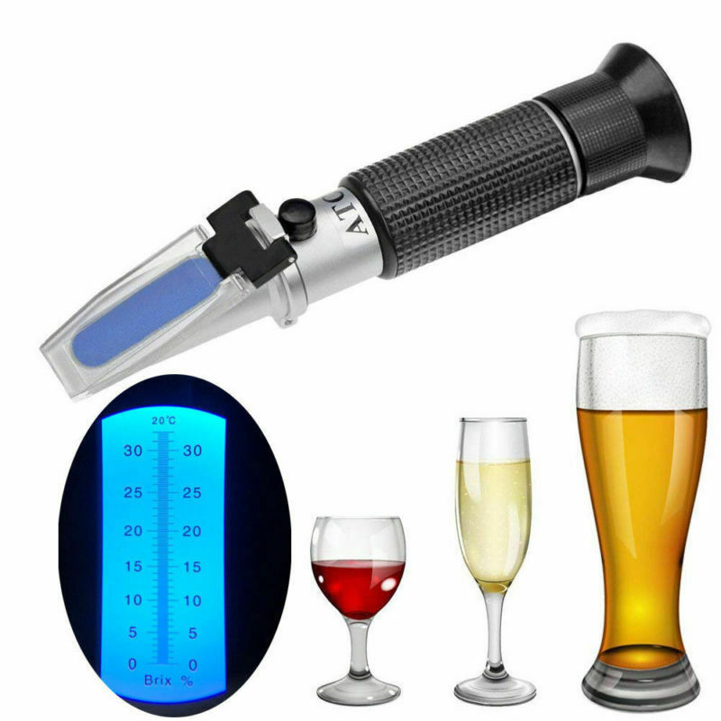 Refraktometer Wein Winzer Bier Alkohol Zucker Gehalt Brix: 0-32%