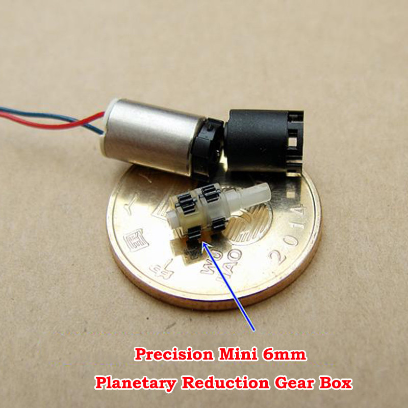 DC 3V 1200RPM Micro 6mm Coreless Planetary Gearbox Gear Reducer Motor ...