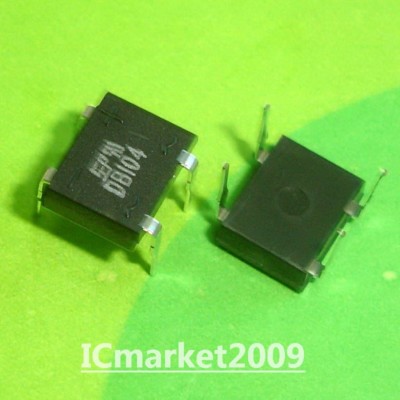 50 PCS DB104 DIP-4 400 V 1.0 Amp Single Phase Glass Passivated Bridge Rectifier