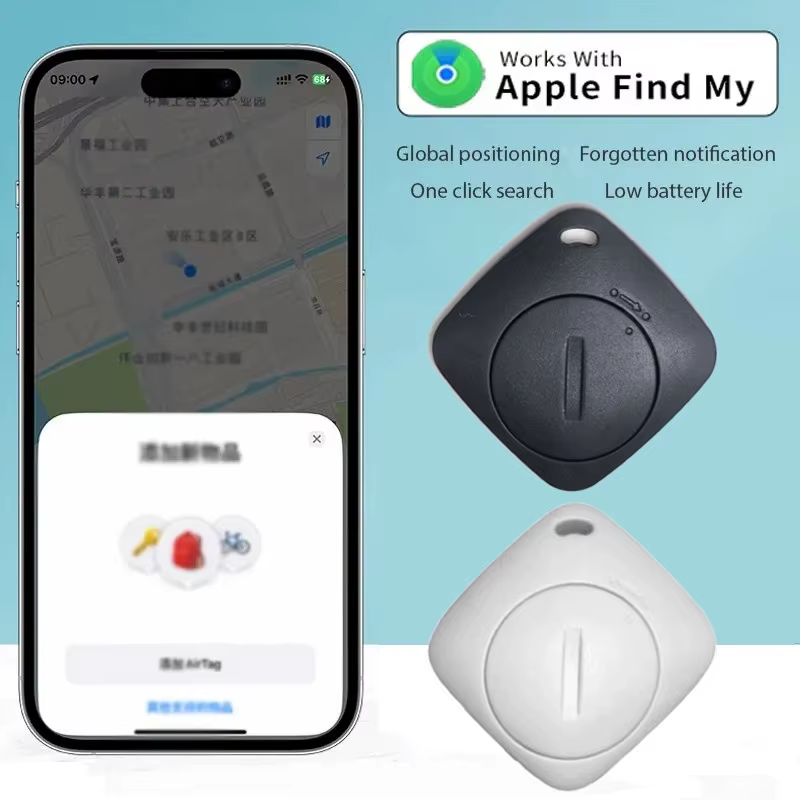 Aiyato GPS Tracker Bluetooth Works with Find My APP Global Positioning Finder Sm