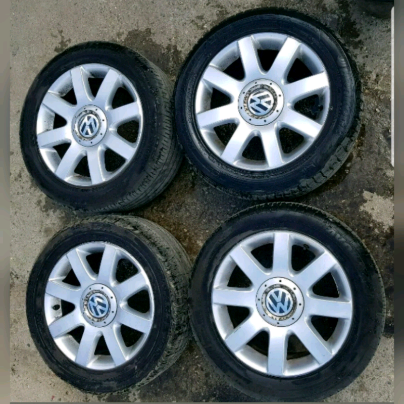 16" VW RONAL ALLOYS 5X112 ALLOY WHEELS GOOD CONDITION JETTA/GOLF/POLO