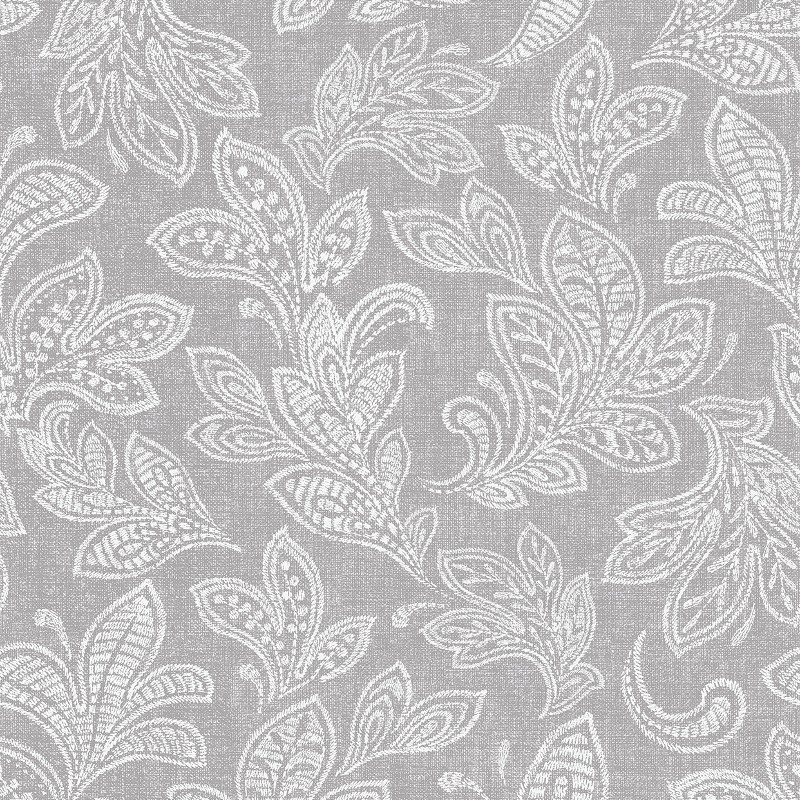 CROWN PAISLEY CALICO LEAF SOFT GREY LUXURY FEATURE DESIGNER WALLPAPER M1119 5010213008378 eBay