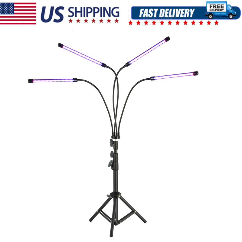 With Stand For Indoor Plants Full Spectrum Plant Grow Lamp 4 Head