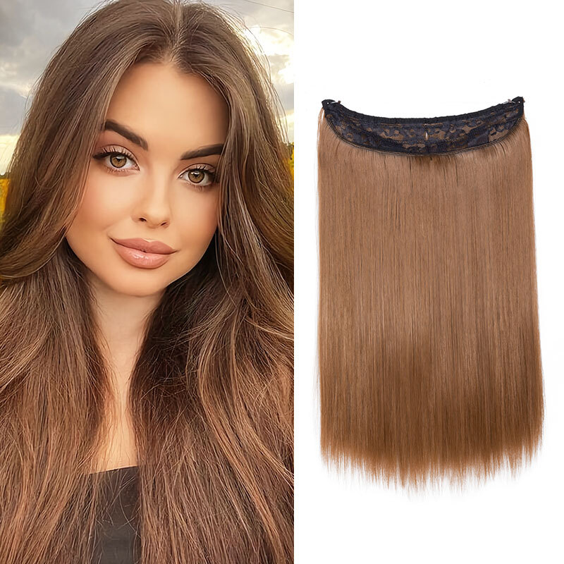 Multi Options Natural Invisible Hidden Wire In Hair Extensions One Piece Thick
