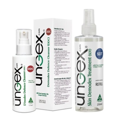 Demodex Mites Solution Starter Pack | Treat Demodicosis, Acne Rosacea, Itching