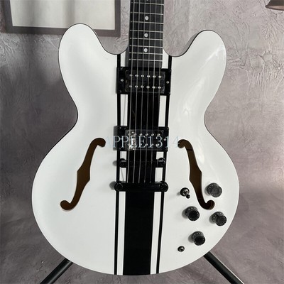 Factory Tom Delonge Alpine White ES-333 Electric Guitar Semi-Hollow HH Pickups