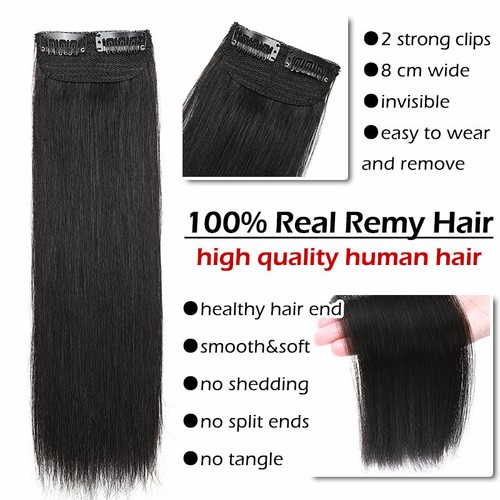 One Piece Hair Pad Clip in 100% Remy Human Hair Extensions Topper Hairpiece Base