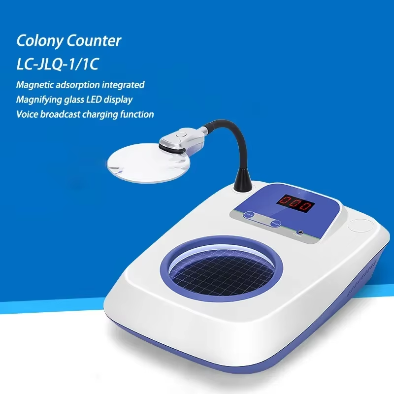 220v New Colony Counter XK-97A Semi-automatic Bacteria Tester Electronic Digital
