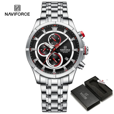 NAVIFORCE Brand New Watch for Men Waterproof Luxury Luminous Male Calendar Chron