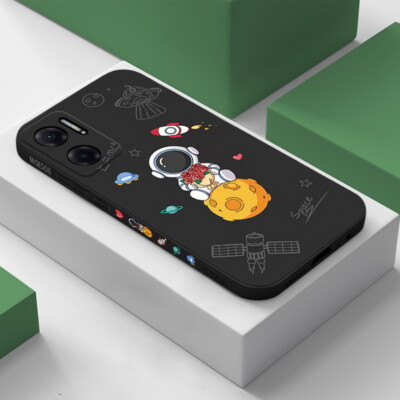 For Xiaomi Redmi Note 11 10 Pro Mi 11 Lite Astronaut lover Lanyard Case Cover