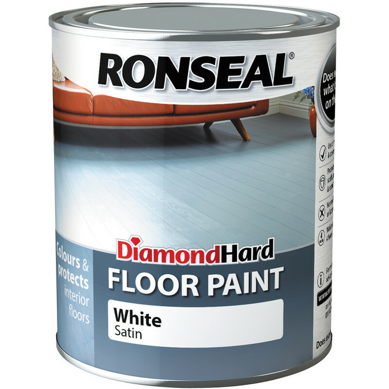 Ronseal Diamond Hard Floor Paint White 750ml 5010214857494 | eBay