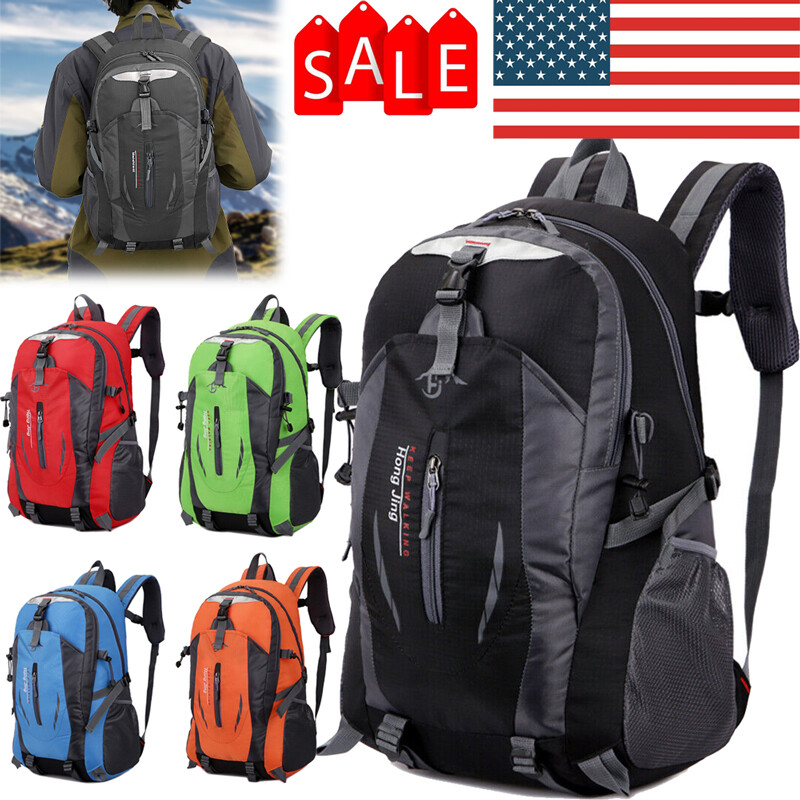 40L Outdoor Travel Hiking Camping Backpack Waterproof Rucksa