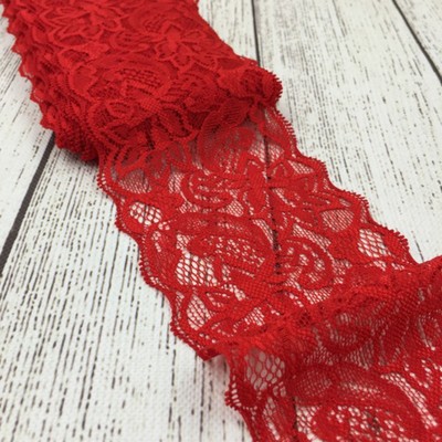 9.5Y 8CM Elastic Lace Trim Ribbon By the Yard Stretch Ribbon Headbands Clothing