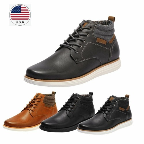 's Mid Top Chukka Boots Lace Up Sneaker Dress Casual Shoes O